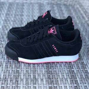 Adidas Samoa black and pink shoes